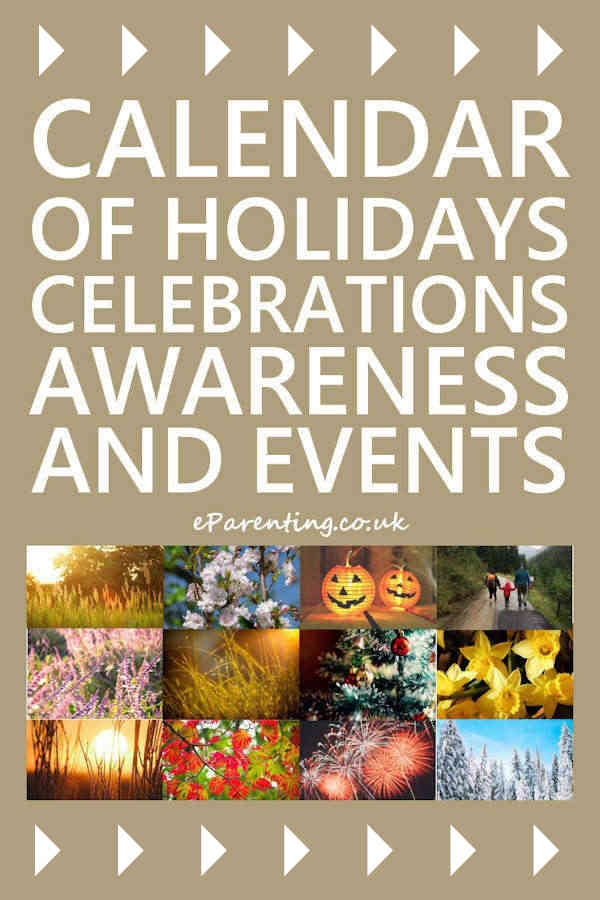 Calendar Of Holidays Celebrations Awareness And Special Events 2021 