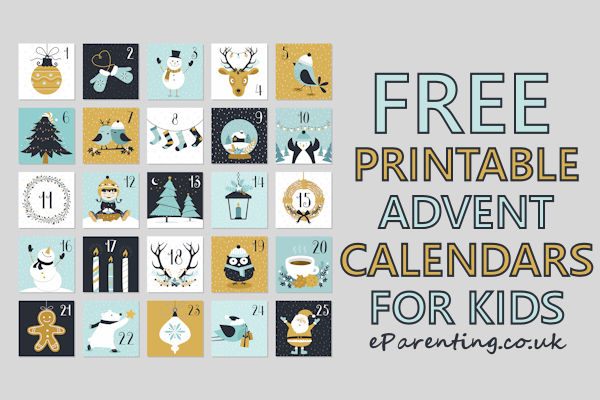 Free Printable Advent Calendars For Kids 2024