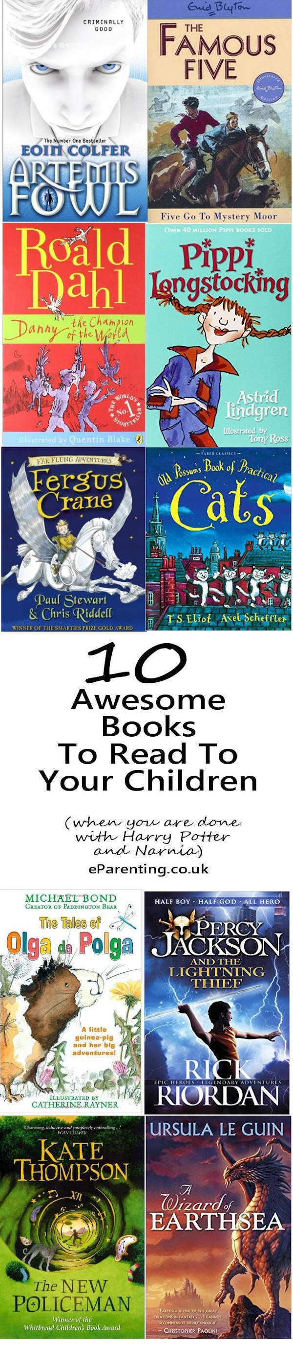 10 Awesome Books To Read To Your Children (when you are done with Harry Potter and Narnia)