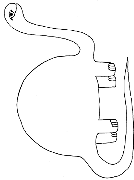 Brontosaurus Outline