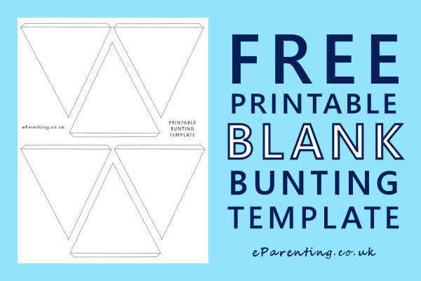 Free Printable Bunting Template A4
