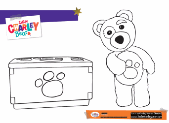 Charley and his Trunk Colouring Picture