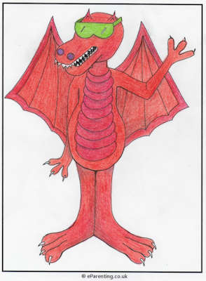 A Cool Welsh Dragon to celebrate St. David's Day