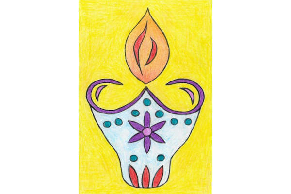 Diwali Colouring Pictures