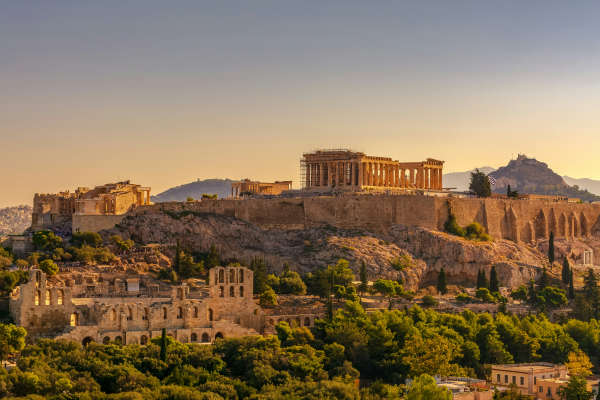 The Acropolos, Athens in Greece