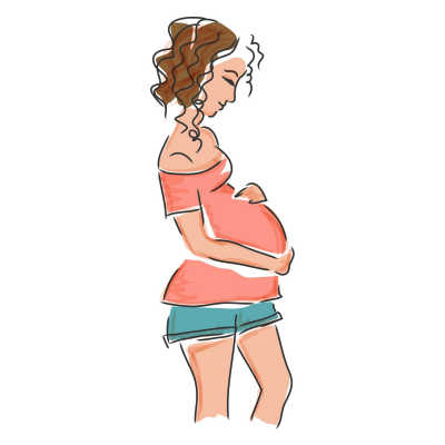 A pregnant woman