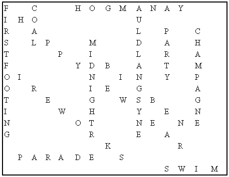 New Year Puzzle Solution