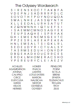 The Odyssey Word Search