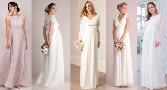 Beautiful & Elegant Maternity Wedding Dresses for Pregnant Brides