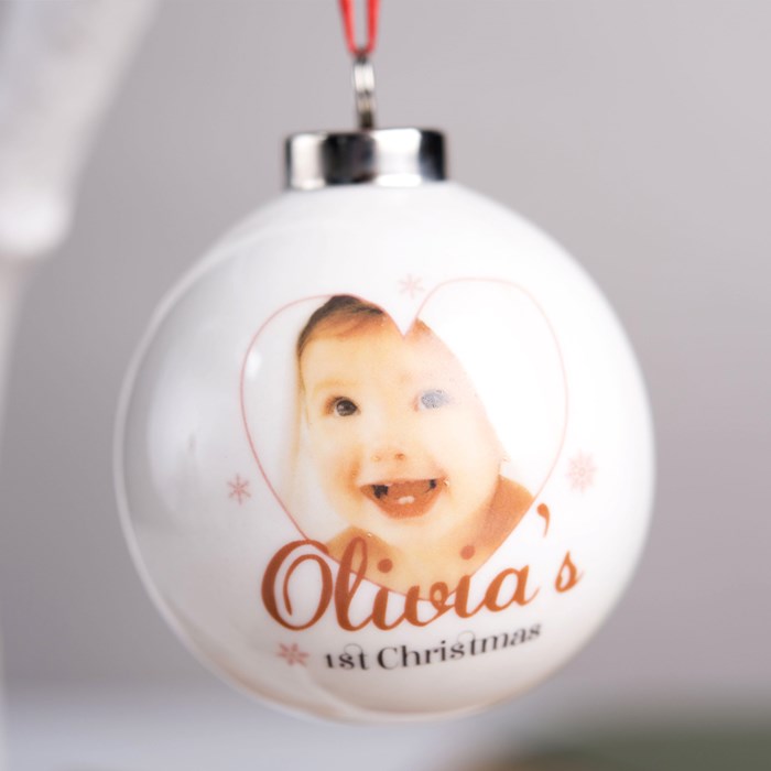 Personalised Christmas Decoration With Photo