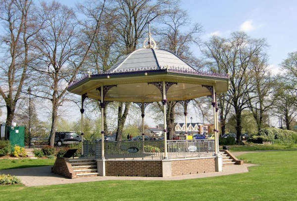 The bandstand in the Alexandra Gardens, Windsor, UK